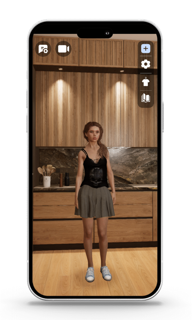 AI Companion avatar Alice in a smartphone frame of the Companion App