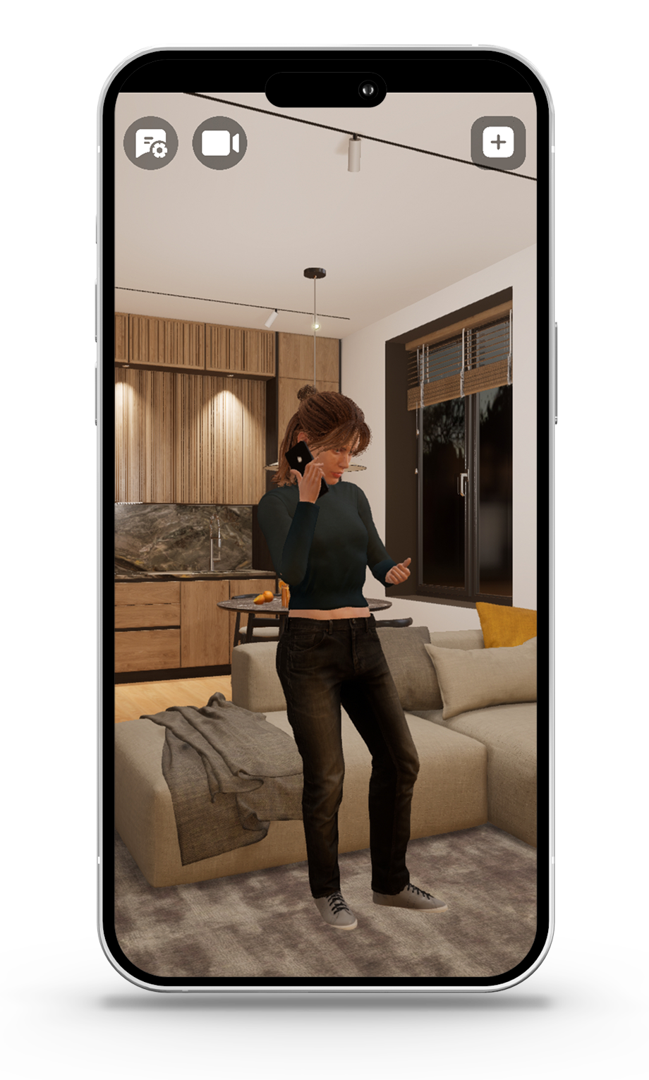 AI Companion talking on the phone – autonomous activity inside the Companion App