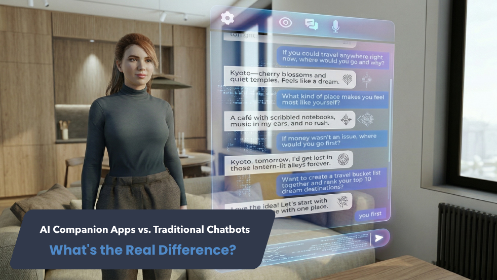 AI Companion Apps vs. Traditional Chatbots