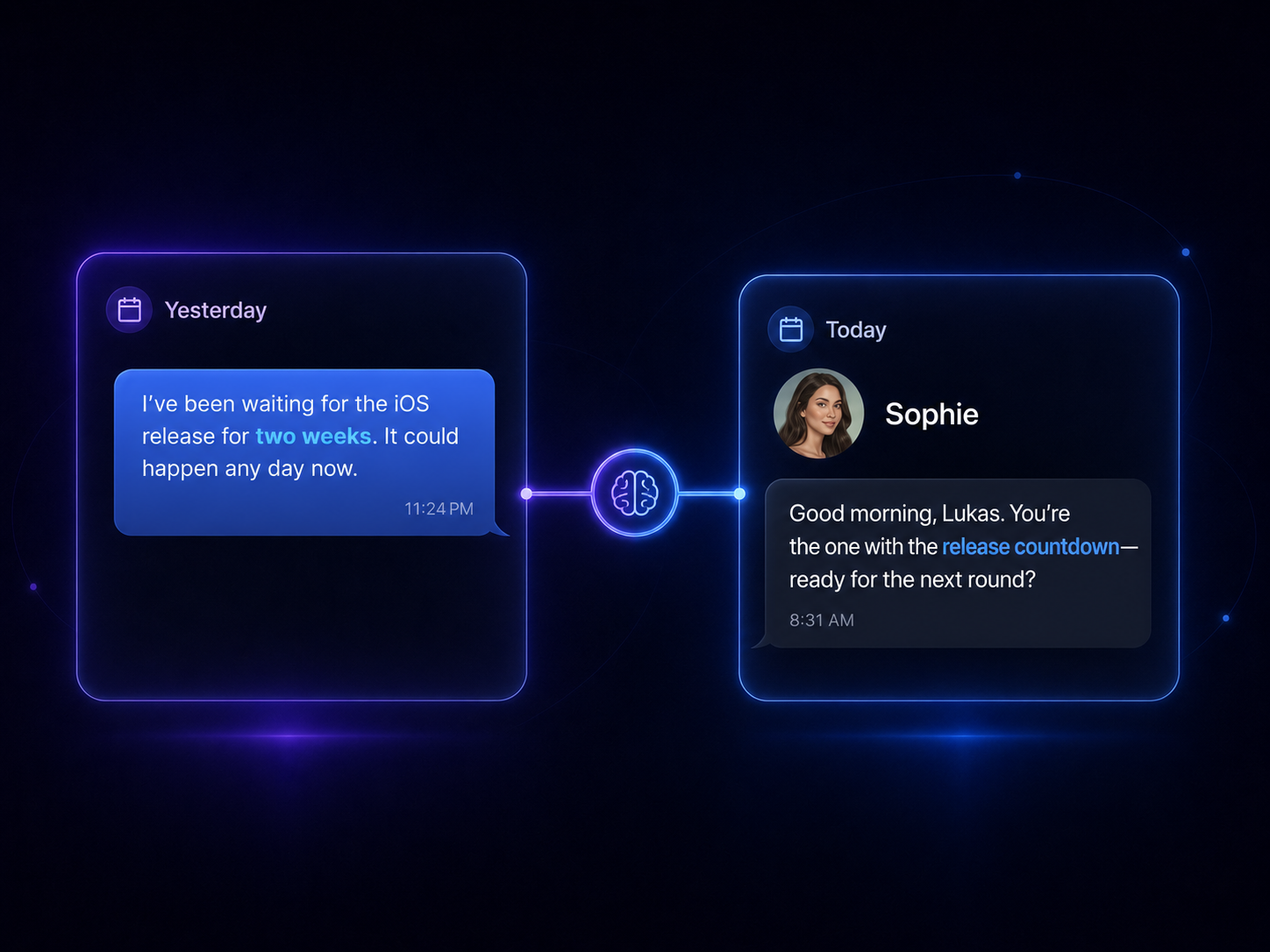 Your AI remembers your life.